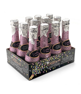 Little Genie Productions Glitterati Champagner-Spaßset – 12 Mini-Flaschen & Penis-Konfetti
