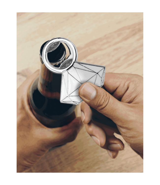 Little Genie Productions Glitterati Diamond Bottle Opener - Stylish, Durable & Unique Gift