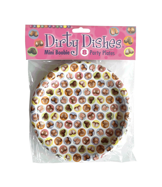 Little Genie Productions Dirty Boob Plates - Fun Party Plates for Bachelorette & Birthdays!