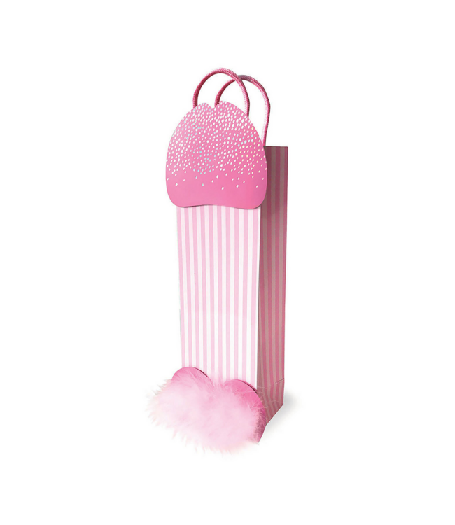 Little Genie Productions Speelse Penisvormige Cadeauzak Met Pailletten En Handvatten