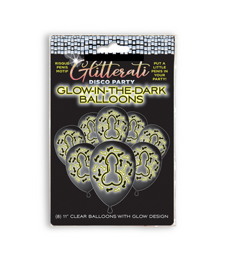 Little Genie Productions Glitterati Glow Balloons - Bachelorette Party Magic Set of 8