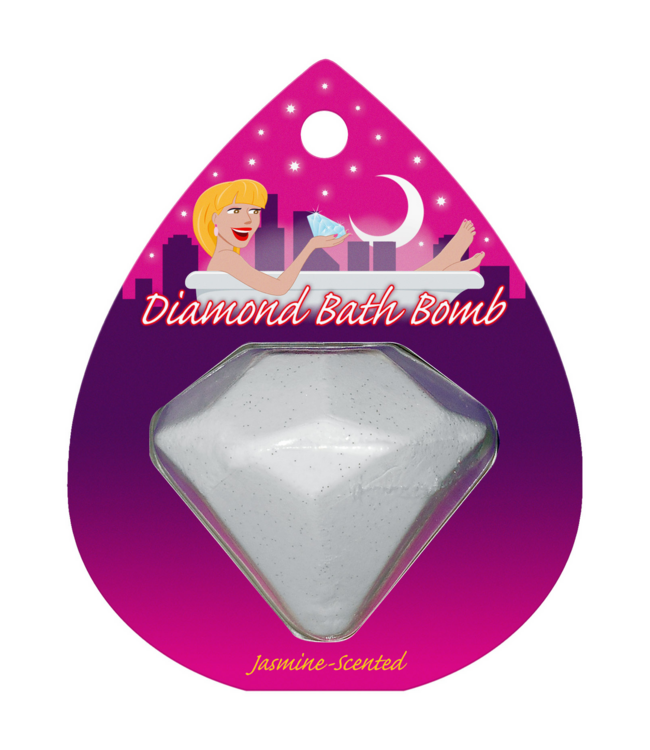 Kheper Games Jasmijn Geurende Diamantvormige Badbom Met Licht Schuim Voor Luxe Badervaring