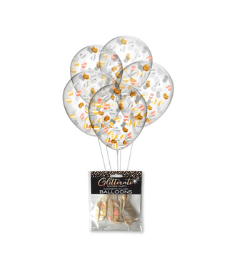 Little Genie Productions Glitzrige Boobie Konfetti Ballons – Stilvolle Deko für Frauenfeiern