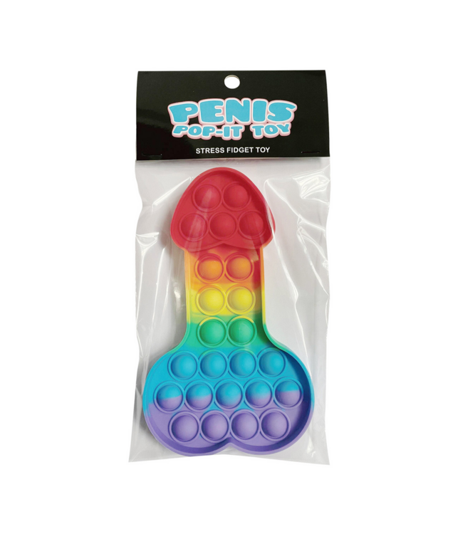 Kheper Games Rainbow Penis Pop-It Toy: Fun Fidget for Stress Relief & Focus