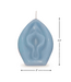 Little Genie Productions Eden's Vanillekerze Blau – 12 Stunden sinnliche Entspannung in Form