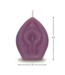 Little Genie Productions Eden's Candle Vanilla Bliss: Unique 12h Aubergine Candle for Relaxation