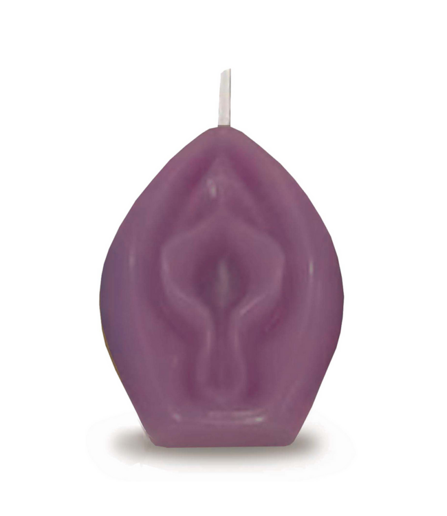 Little Genie Productions Eden's Candle Vanilla Bliss: Unique 12h Aubergine Candle for Relaxation
