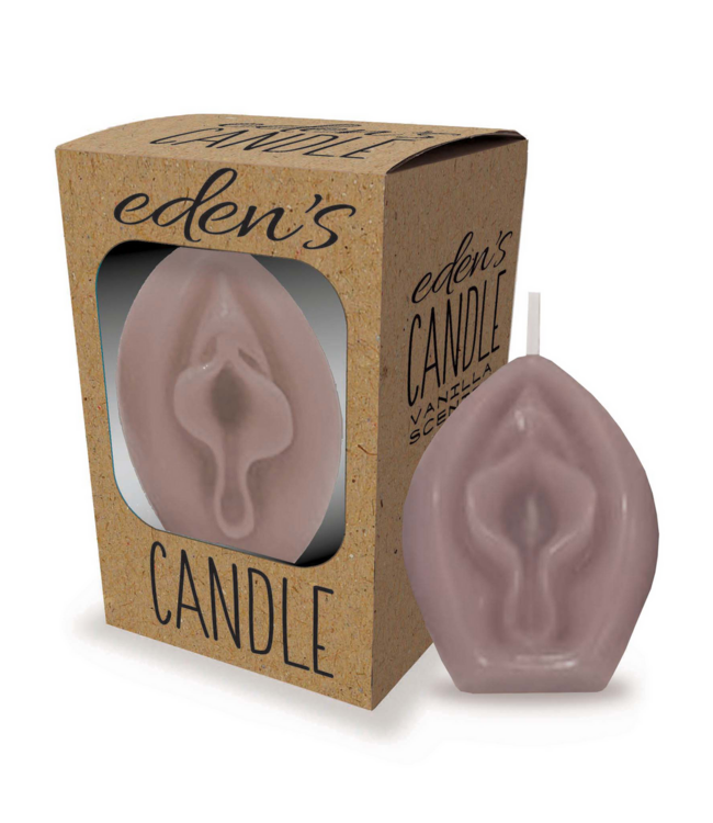 Little Genie Productions Eden's Unique 3-Inch Vanilla Candles - Taupe Blissful Designs