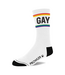 Prowler Prowler Regenboog Sokken Wit Met Gay Band – Comfortabele LGBT Support