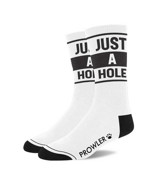 Prowler Red Prowler Just A Hole Socks - Stylish Comfort in White/Black & Red