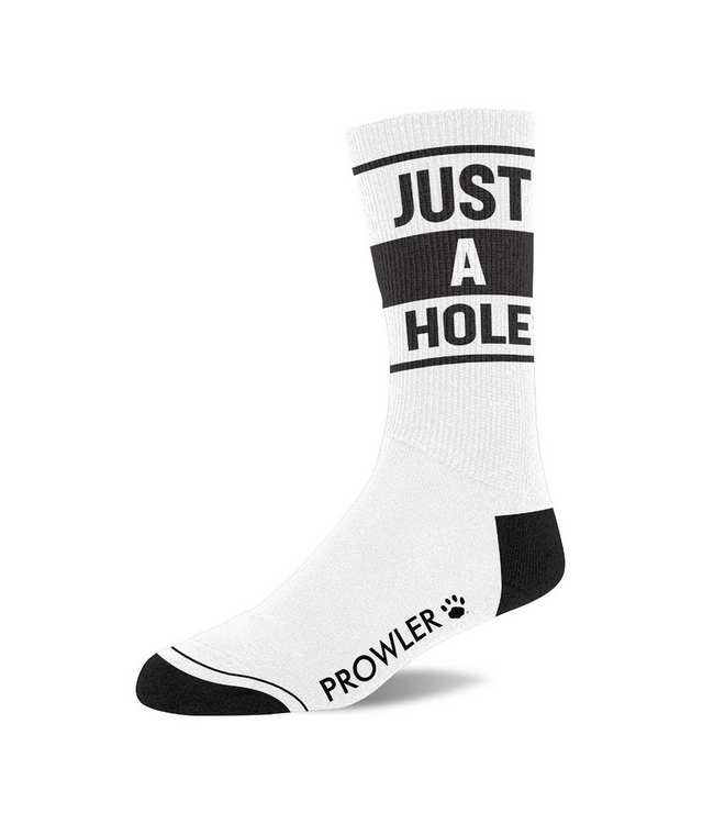 Prowler Red Prowler Just A Hole Socks - Stylish Comfort in White/Black & Red