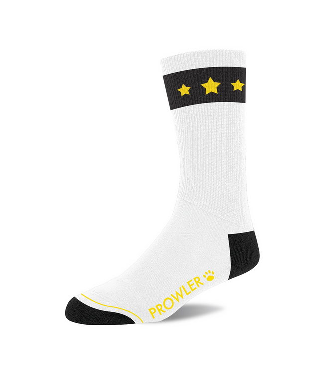 Prowler Prowler RED Comfortabele Katoenen Sokken Met Gold Star Letters En Pootafdruk