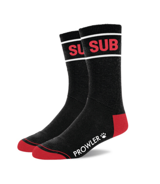 Prowler Red Prowler RED Sub Socken – Stilvolle schwarze Baumwollsocken mit Roten Akzenten