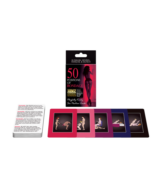 Kheper Games Bondage Kaarten Set Met 50 Kinky Posities Voor Speelse Sekshoudingen