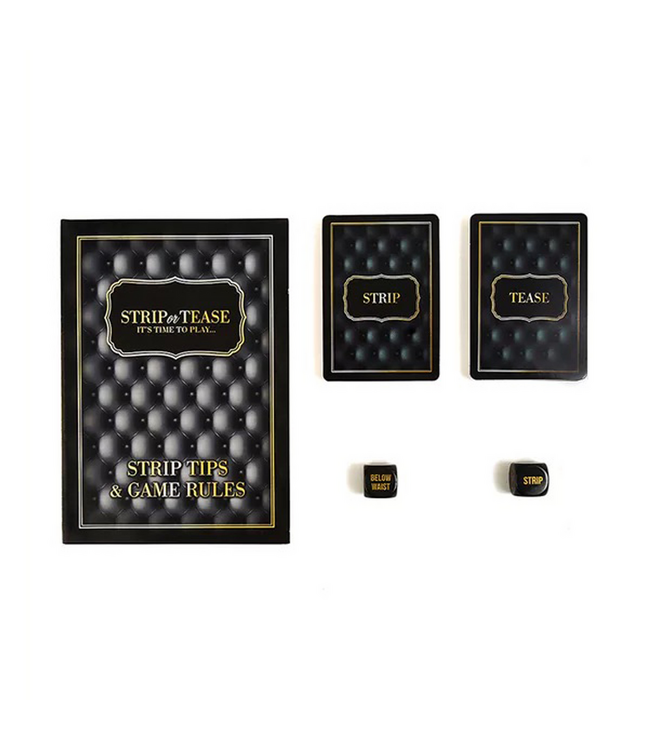 Adult Games Strip or Tease: The Ultimate Adult Dice Card Game for Seduction