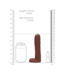 S-Line by Shots S-Line Waszeep XL Met Schuimende Balbasis 18 cm Bruin