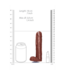 S-Line by Shots S-Line Unieke Bruine Zeep Met Balvormige Structuur – 18,5 cm Lang