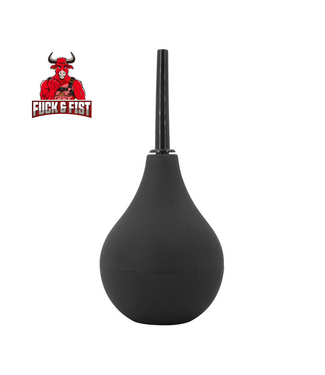 Fuck & Fist Compact 160ml Black Enema Bulb - Soft Rubber & ABS Cannula