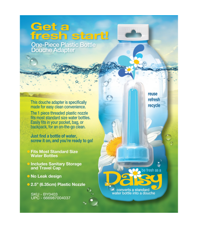 Boneyard Daisy Intimate Shower & Skwert Enema Adapter - Fresh & On-the-Go Cleanliness