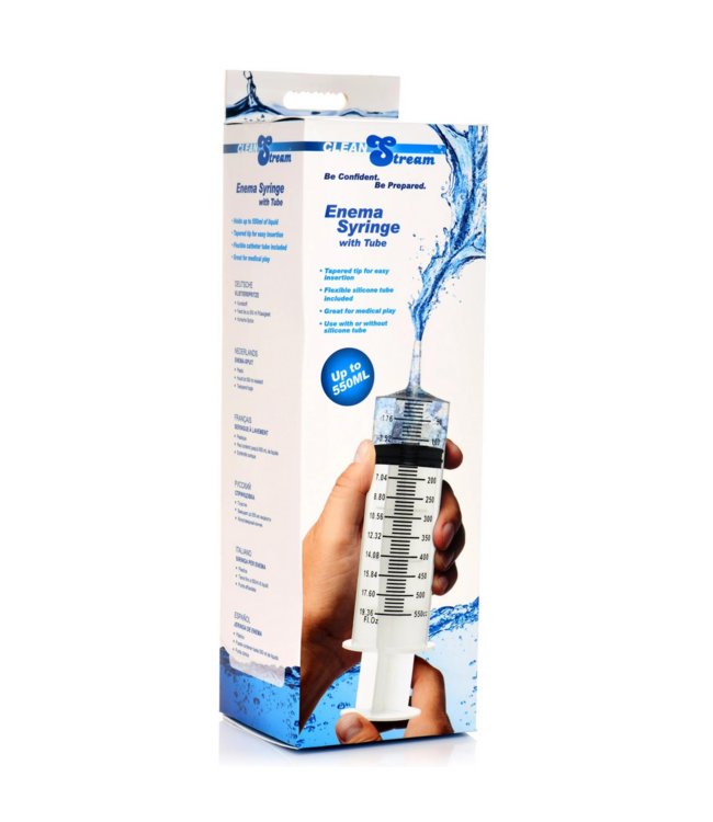 XR Brands 550 ml Enema Syringe - Durable, Easy Cleansing for Ultimate Freshness