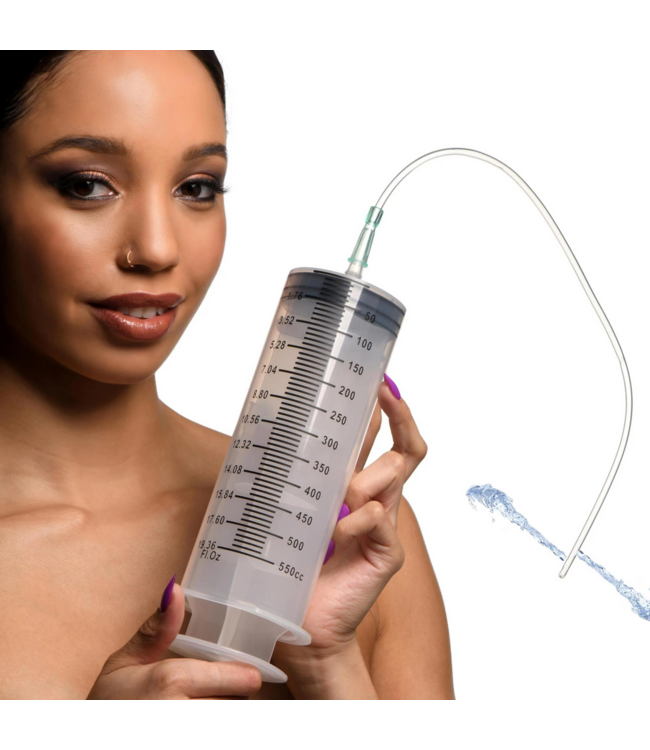 XR Brands Enema Spoelapparaat 550 ml Met Tube Van Duurzaam Polypropyleen