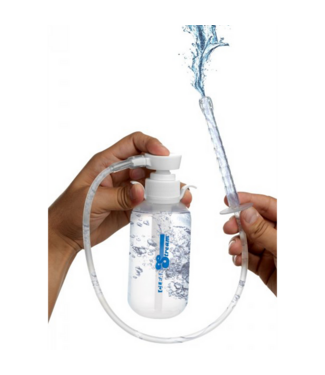 XR Brands Comfortable Pump Action Enema Bottle Set for Easy Home Use