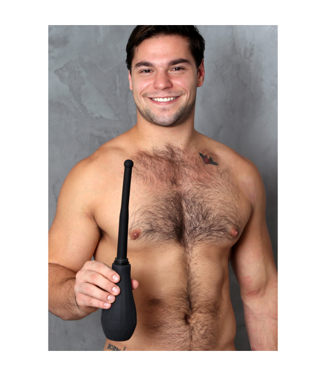 PerfectFitBrand Ergoflo Director Black Anal Shower - Comfortable & Controlled Cleansing