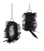 Crushious 3-Delige Zwarte Lace Bondage Set Met Blinddoek, Manchetten En Tepelbedekkers