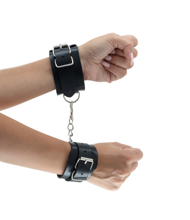 Crushious Crushious 8-Delige Zwarte Bondage Set Met Boeien, Balgag En Blinddoek