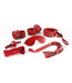 Crushious Dungeons & Maidens 8-Piece BDSM Starter Kit for Couples - Red