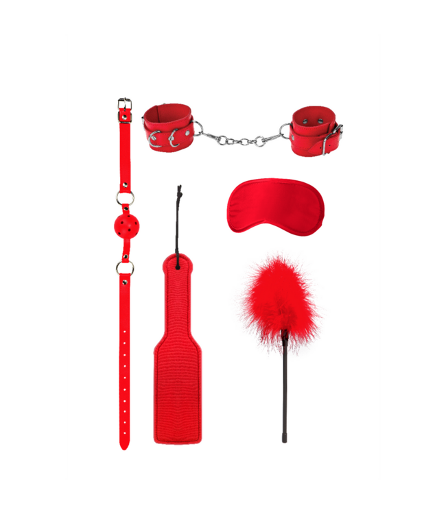 Ouch! Intense Bondage-Kit #4 in Rot – Dominanz & Leidenschaft für Spiele