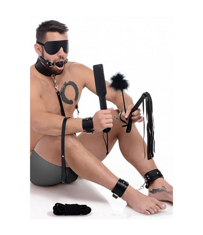 XR Brands Deluxe 10-Piece Bondage Set for Safe BDSM Fun & Exploration