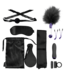Doc Johnson Doc Johnson 11-Delige Zwarte BDSM Set Met Vibrator En Satijnen Accessoires