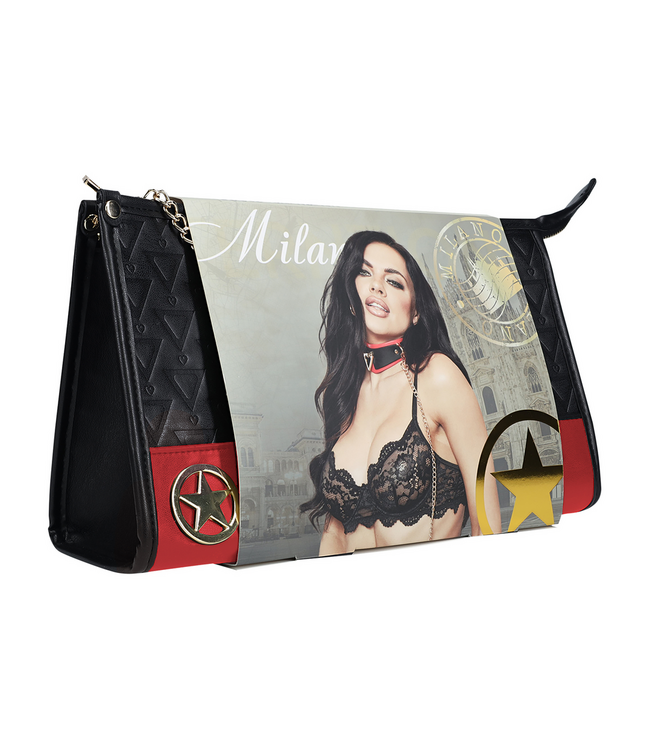 Ouch! Ouch! Luxe Bondage Set Met Halsband, Flogger En Vibrerende Bullet Rood