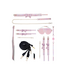 Ouch! Bondage Set Roze Met Oplaadbare Vibrator En Luxe Tas - Paris Collection
