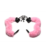 XR Brands Sensual Pink Furry Handcuffs - Soft, Adjustable Bondage Pleasure