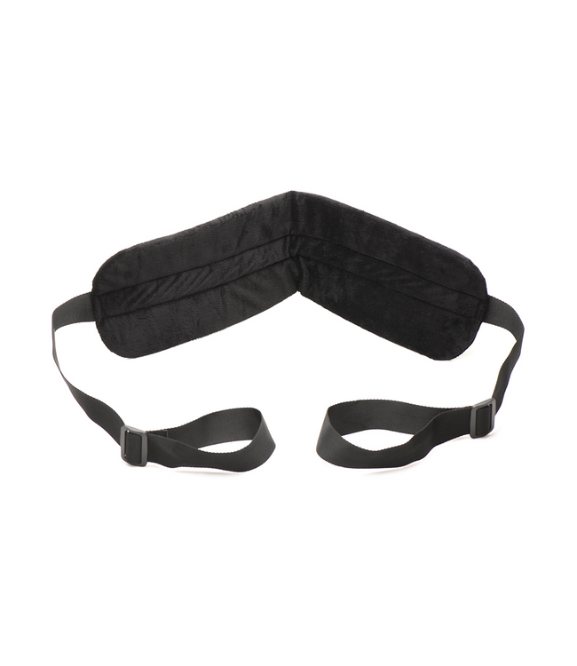 XR Brands Lover's Strap in Black: Stylish, Durable Bondage Tape for Every Occasion