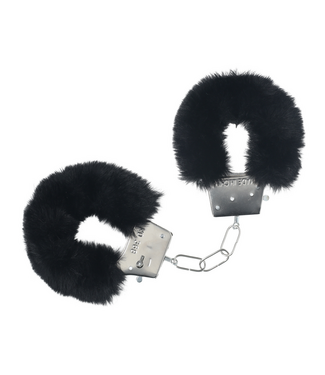 Ouch! Classic Black Fluffy Handcuffs - Safe, Playful Fun for Intimate Moments