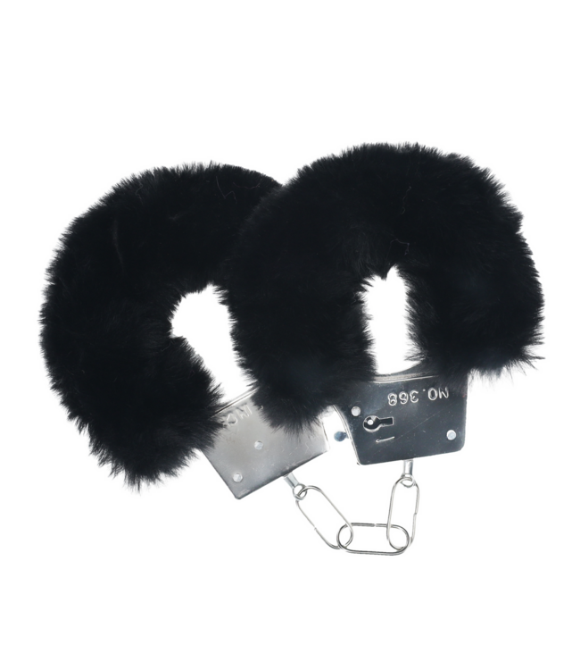 Ouch! Classic Black Fluffy Handcuffs - Safe, Playful Fun for Intimate Moments