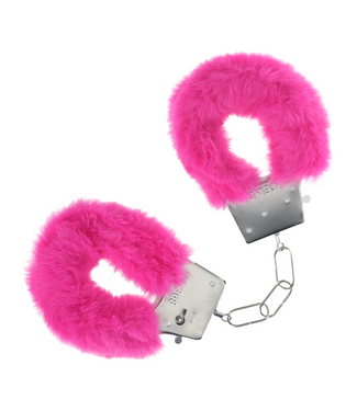 Ouch! Veilige Roze Fluffy Handboeien Met Snelsluiting Voor Intiem Gebruik