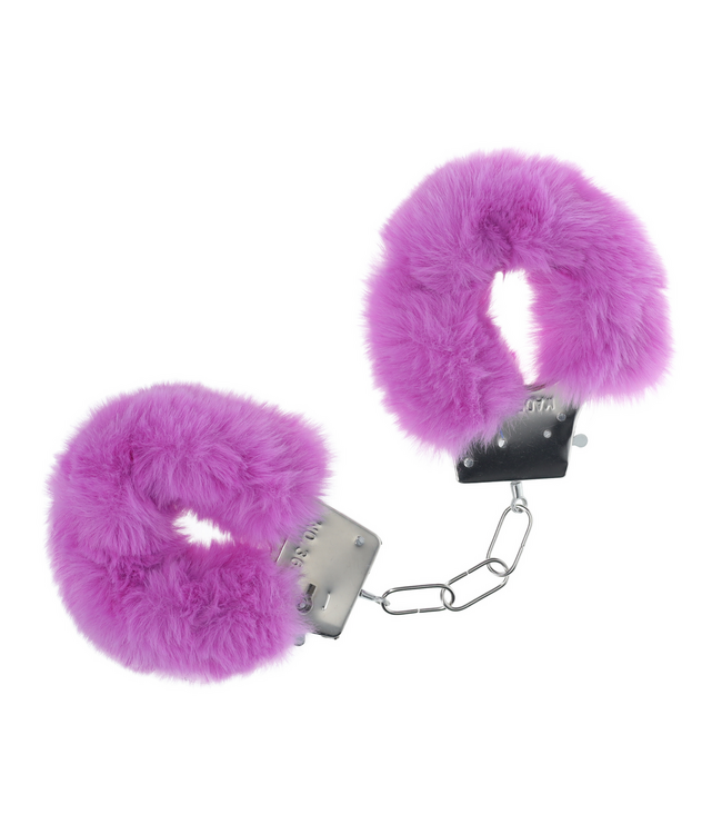 Ouch! Zelle Verspielte Fluffy Handschellen in Lila – Sicherer Spaß für alle Anlässe
