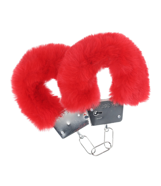 Ouch! Fluffy Handboeien Met Veilig Slot Rood – Comfortabel En Duurzaam