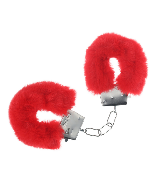 Ouch! Classic Red Fluffy Handcuffs - Safe, Fun Accessory for Intimate Moments