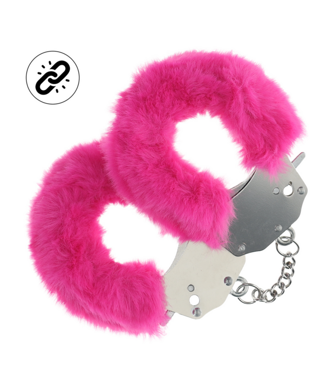 Ouch! Pink Fluffy Handcuffs - Soft, Secure Fun for Intimate Moments