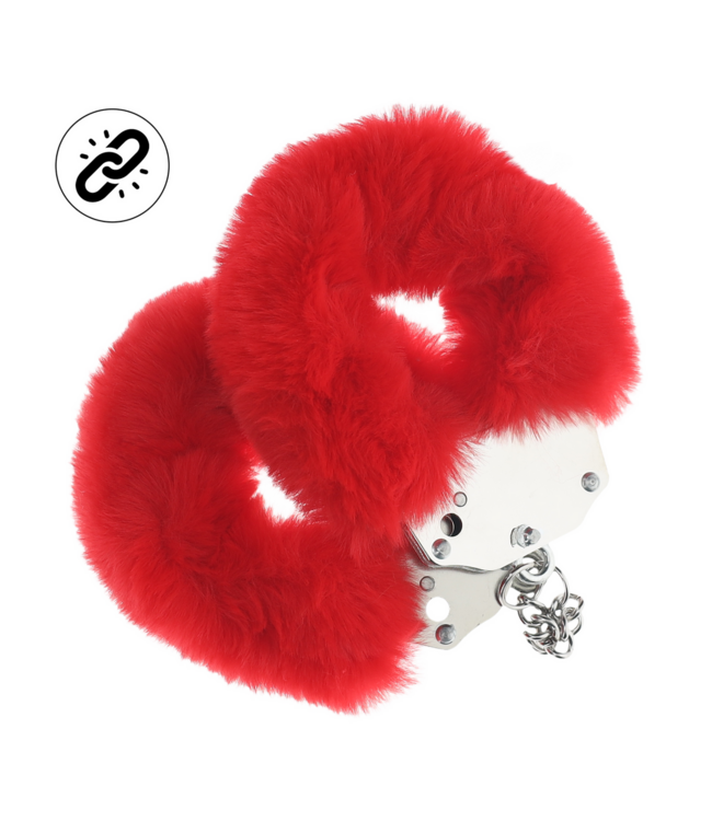 Ouch! Red Fluffy Handcuffs – Safe BDSM Fun for Intimate Adventures