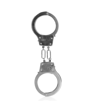 Ouch! Sturdy Silver Metal Handcuffs for Exciting Foreplay & Role-Playing
