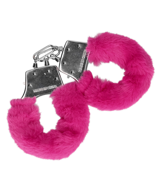 Ouch! Plüschige Metallhandschellen Rosa – Komfortable Sicherheit für aufregende Abenteuer