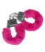 Ouch! Roze Metalen Handboeien Met Zachte Pluche Bekleding En Sleutels