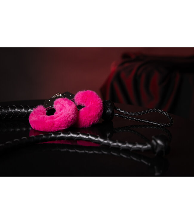 Ouch! Roze Metalen Handboeien Met Zachte Pluche Bekleding En Sleutels