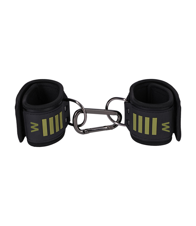 Doc Johnson Tactische Velcro Polsboeien Met Neopreen Comfort Zwart/Groen